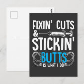 Funny Nurse Humor Physician Assistant Jokes Briefkaart (Voorkant / Achterkant)