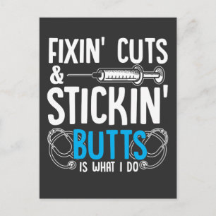 Funny Nurse Humor Physician Assistant Jokes Briefkaart