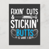 Funny Nurse Humor Physician Assistant Jokes Briefkaart (Voorkant)