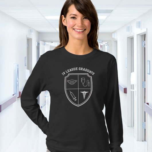 Funny Nurse I.V. League T-shirt