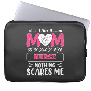 Funny Nurse Mam, grappige citaten van Zurse Mam Laptop Sleeve
