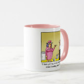 Funny Nurse Medische Cartoon Mok (Voorkant rechts)