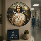 Funny Nurse Mona Lisa Grote Klok