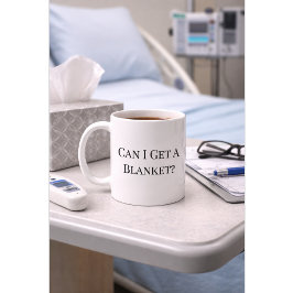 Funny Nurse Mug “Can I Get a Blanket” Custom Name Koffiemok