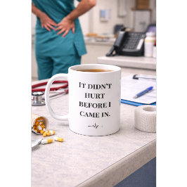 Funny Nurse Mug “Didn’t Hurt Before” Custom Name Koffiemok