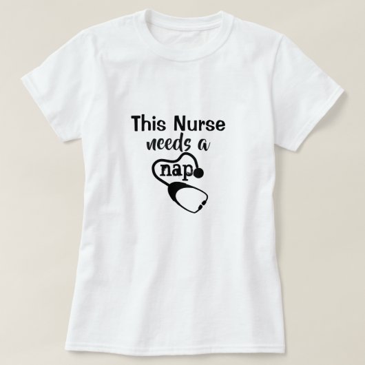 Funny Nurse Nap Women's White T-shirt (Design voorkant)