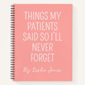 Funny Nurse Notebook Custom Journal for Nurse Gift Notitieboek (Voorkant)
