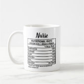 Funny Nurse Nutritional Value Gift Coffee Mok (Links)
