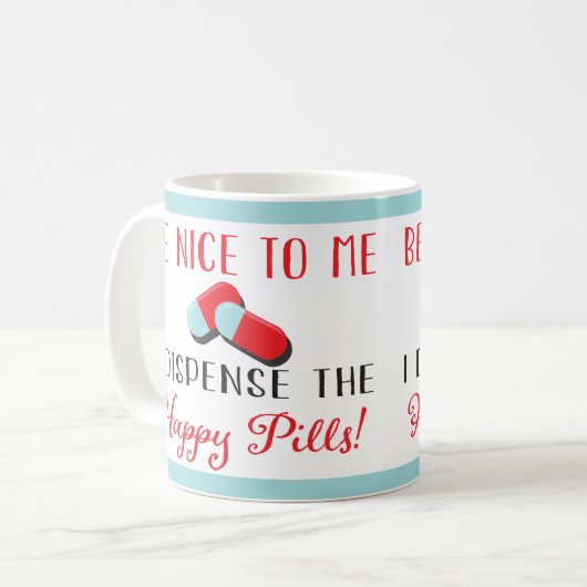 Funny Nurse of Doctor Medical Pills mok (Voorkant links)