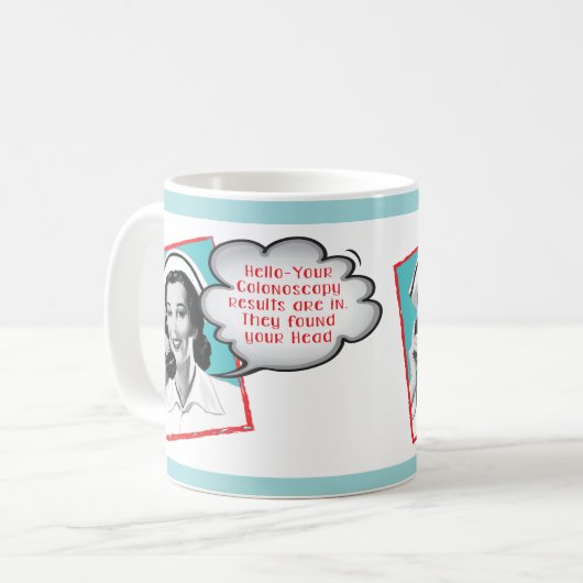 Funny Nurse op de mok van de telefoon (Voorkant links)