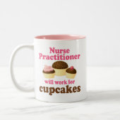 Funny Nurse Practitioner Tweekleurige Koffiemok (Links)