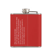 Funny Nurse Prescription Label Heupfles (Achterkant)