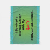 Funny Nurse Retirement Fleece Blanket (Voorkant)