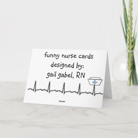 Funny Nurse Retirement Kaart (Achterkant)