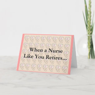 Funny Nurse Retirement Kaart