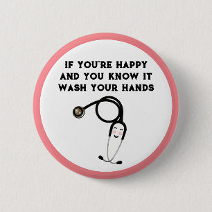 Funny Nurse Ronde Button 5,7 Cm
