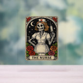 Funny Nurse Skeleton Tarot Kaart Halloween Nursing Acryl Bord (Neutraal)
