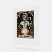 Funny Nurse Skeleton Tarot Kaart Halloween Nursing Acryl Bord (Hoek)