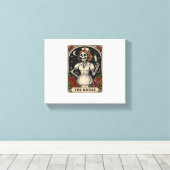 Funny Nurse Skeleton Tarot Kaart Halloween Nursing Canvas Afdruk (Insitu (Houten vloer))