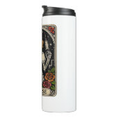 Funny Nurse Skeleton Tarot Kaart Halloween Nursing Thermosbeker (Geroteerd rechts)