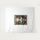 Funny Nurse Skeleton Tarot Kaart Halloween Nursing Wandkleed (Voorkant (horizontaal))