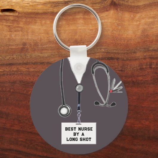 Funny Nurse Sleutelhanger (Voorkant)