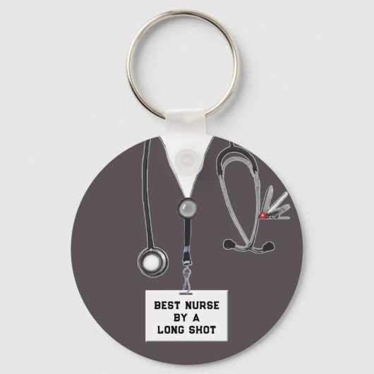 Funny Nurse Sleutelhanger (Achterkant)