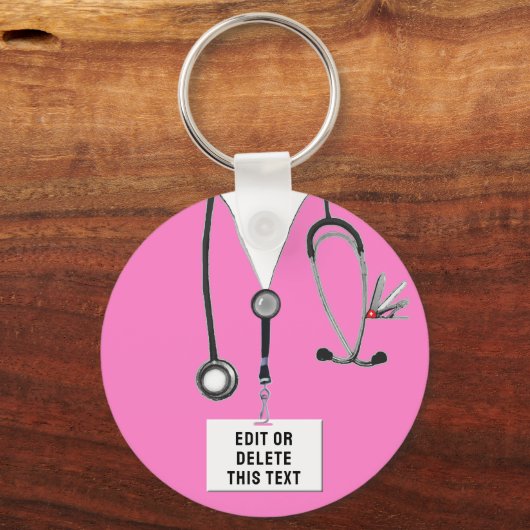 Funny Nurse Sleutelhanger (Voorkant)