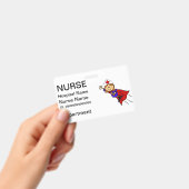 Funny Nurse Superheld ID Badge (Handheld)