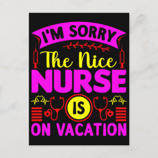 Funny Nurse T Shirt Designs for Healthcare Heroes Feestdagenkaart