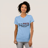 Funny Nurse T-shirt "Maak me niet aan je neus" (Voorkant volledig)