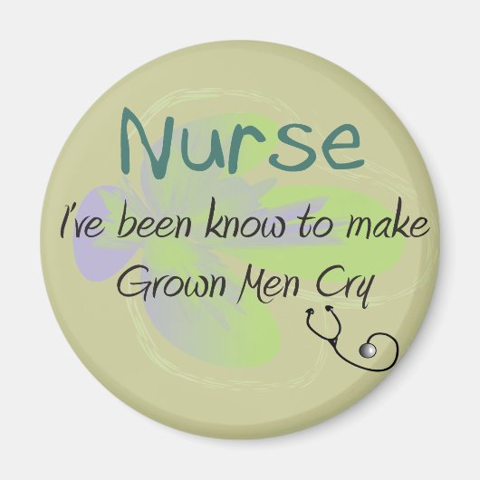 Funny Nurse T-shirts en giften "Grown Mannen Cry" Magneet (Voorkant)
