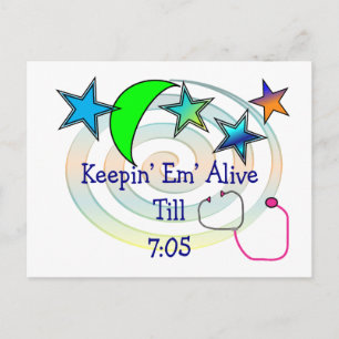 Funny Nurse T-Shirts en Gifts Briefkaart