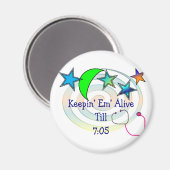 Funny Nurse T-Shirts en Gifts Magneet (Voorkant / Achterkant)