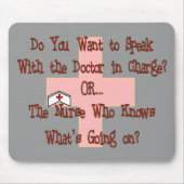 Funny Nurse T-Shirts en Gifts Muismat (Voorkant)