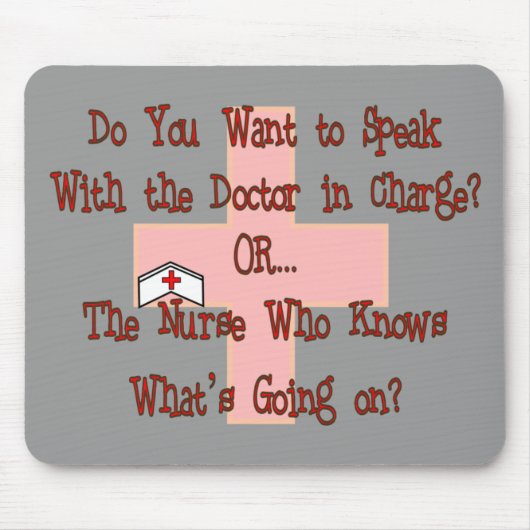 Funny Nurse T-Shirts en Gifts Muismat (Voorkant)