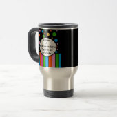 Funny Nurse Travel Mug "Coffee and E-Coli" Reisbeker (Voorkant links)