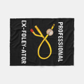 Funny Nurse Urology Crew T- Catheter Joke Student Fleece Deken (Voorkant (Horizontaal))