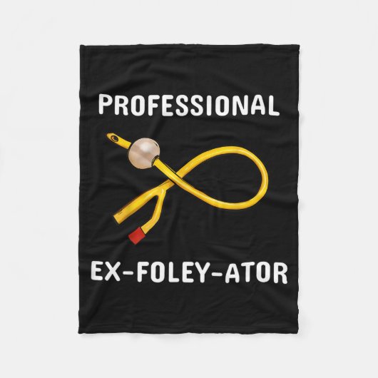 Funny Nurse Urology Crew T- Catheter Joke Student Fleece Deken (Voorkant)