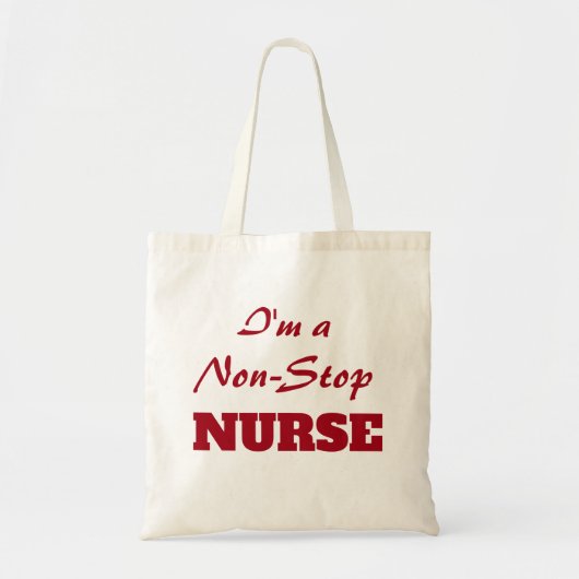 Funny Nurses Non-Stop Nurse Tote Bag (Voorkant)