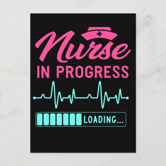 Funny Nursing Future Registered Nurse Loading Briefkaart (Voorkant)