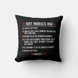 Funny Nursing Gift - Hospital Shift Nurse Kussen
