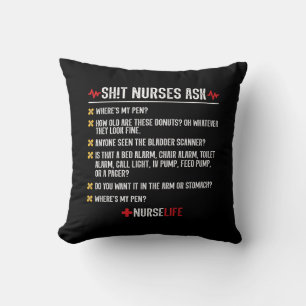 Funny Nursing Gift - Hospital Shift Nurse Kussen