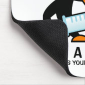 Funny nursing mousepad met schattige pinguïnverple muismat (Hoek)