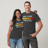 Funny Nursing Pain Scale Chart Whyesh uw pijn T-shirt (Unisex)