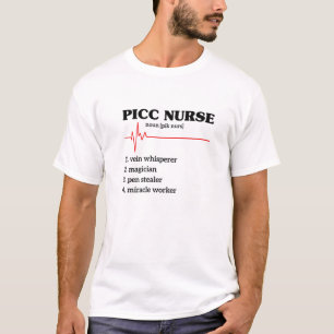 Funny Nursing Picc Team Nurse Registered Therapie  T-shirt