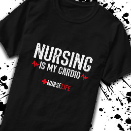 Funny Nursing Quote - Zuster is mijn hart T-shirt