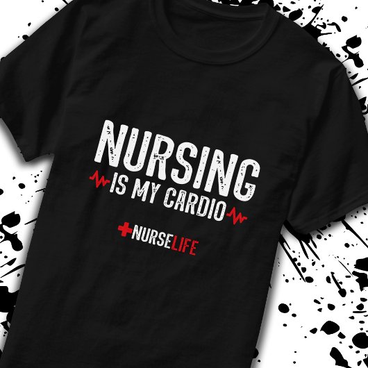 Funny Nursing Quote - Zuster is mijn hart T-shirt