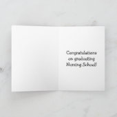 Funny Nursing School Afstuderen Gefeliciteerd Kaar Kaart (Binnen)