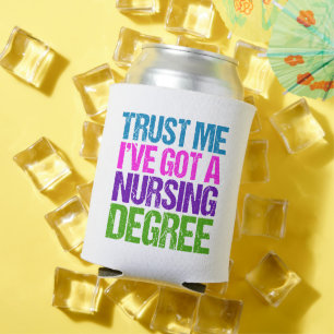 Funny Nursing School Afstuderen Nurse Afstuderen Blikjeskoeler
